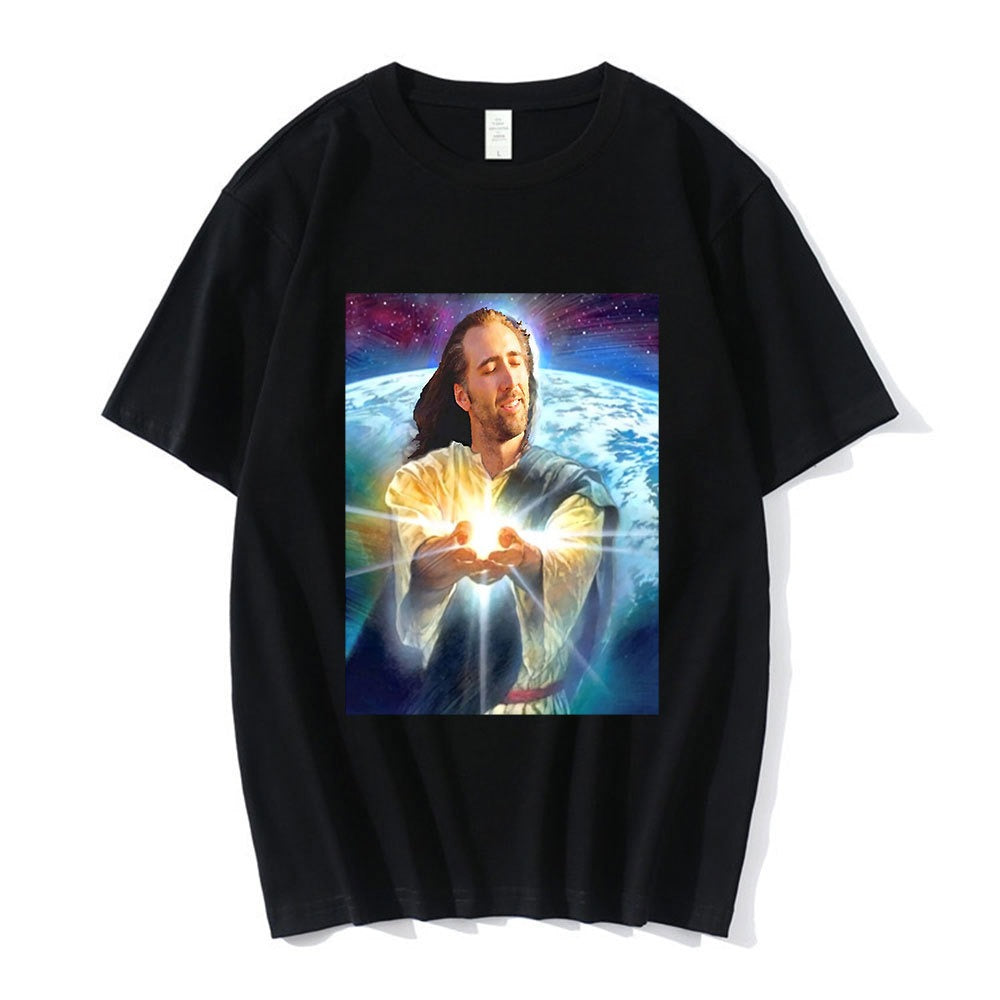 Jesus Desu T-Shirt Men Funny Meme