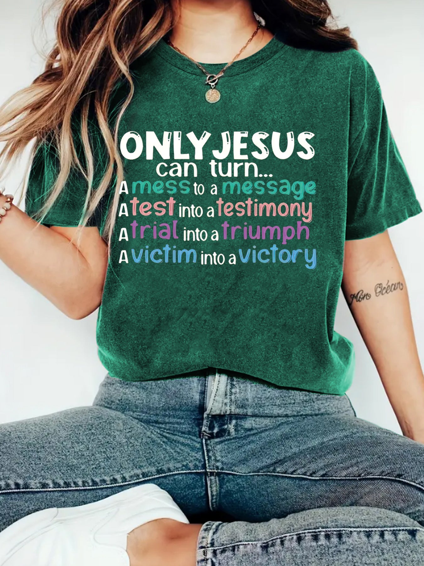 OMLY JESUS Women's T-shirt Top