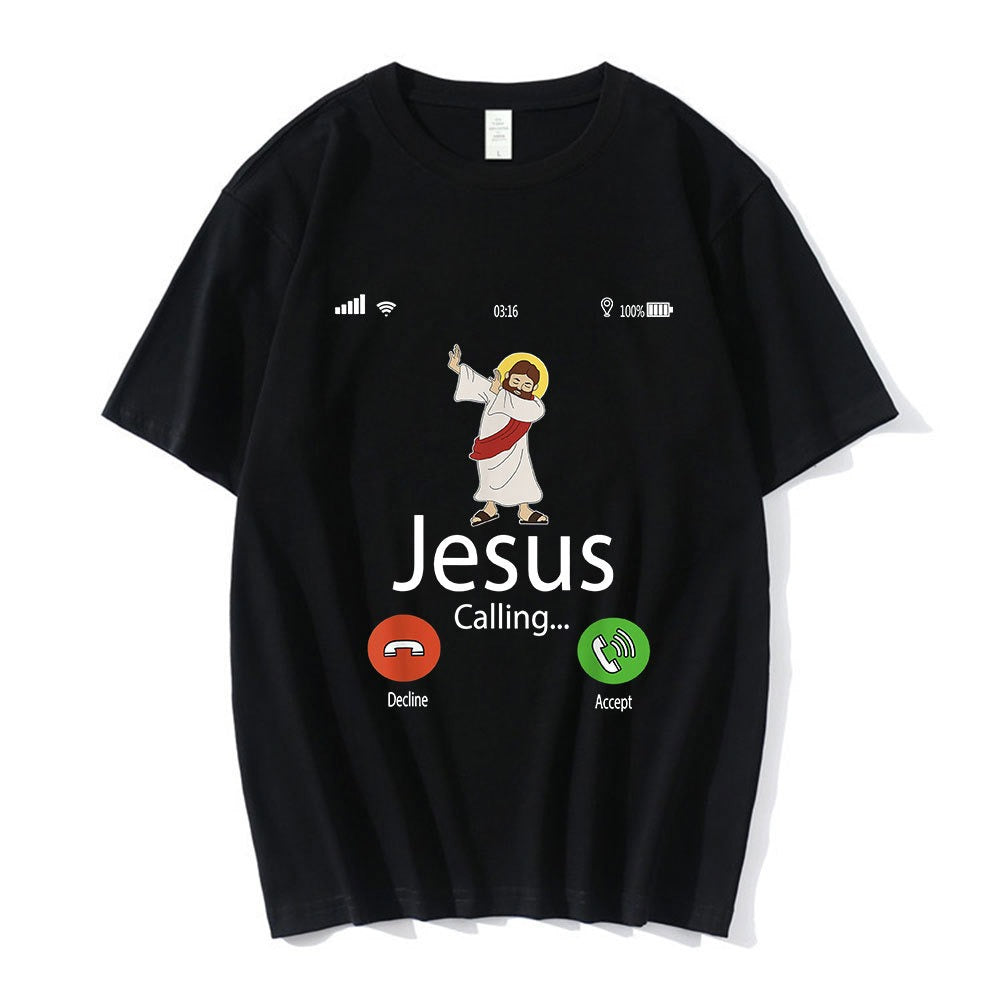Jesus Desu T-Shirt Men Funny Meme