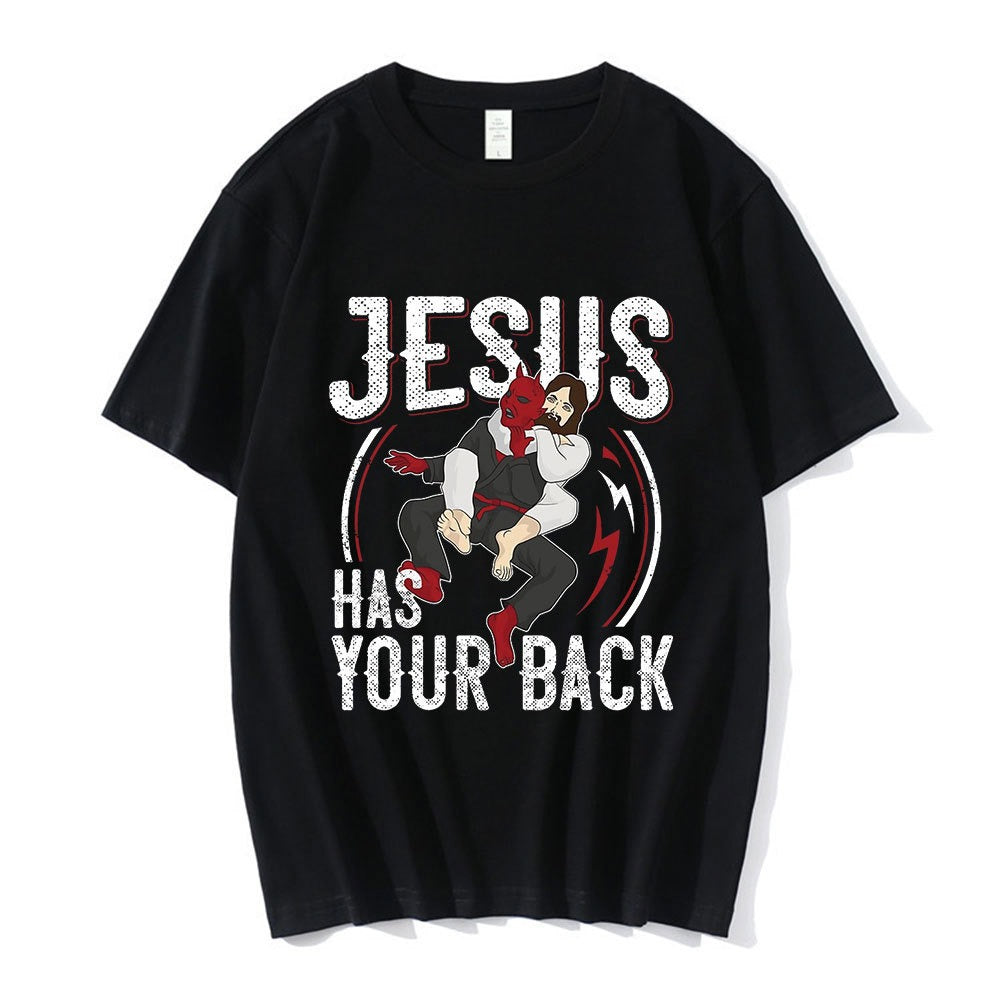 Jesus Desu T-Shirt Men Funny Meme