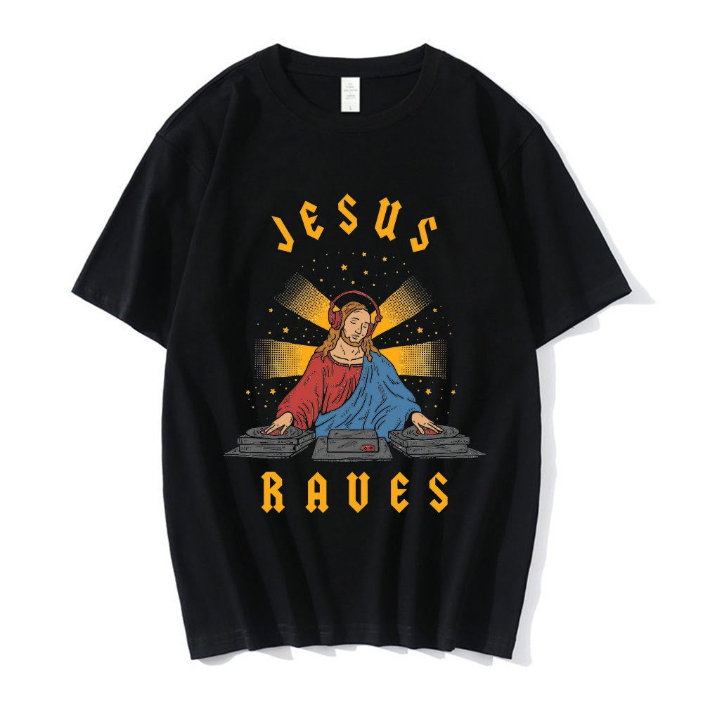 Jesus Desu T-Shirt Men Funny Meme