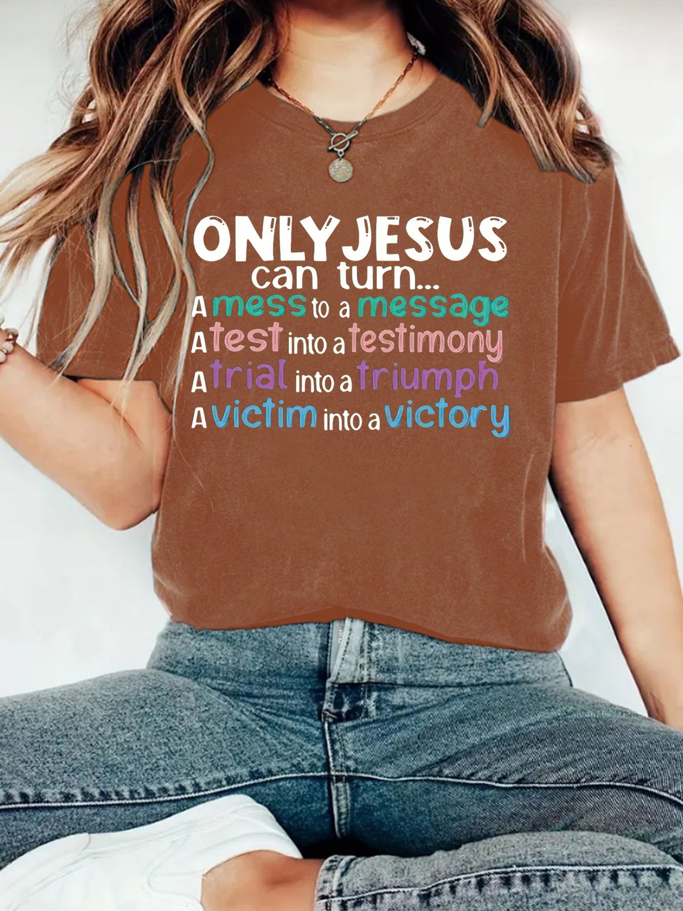 OMLY JESUS Women's T-shirt Top