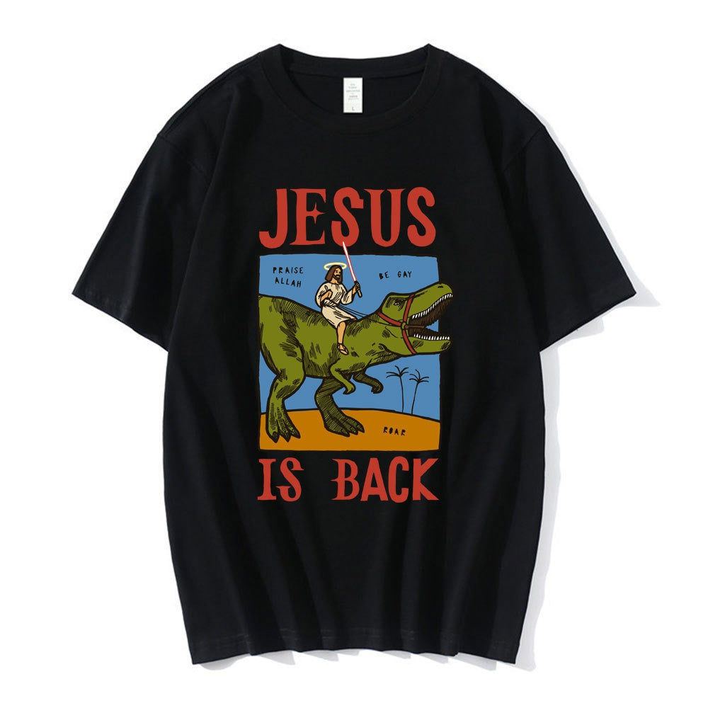 Jesus Desu T-Shirt Men Funny Meme