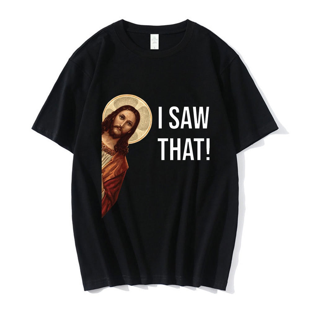 Jesus Desu T-Shirt Men Funny Meme