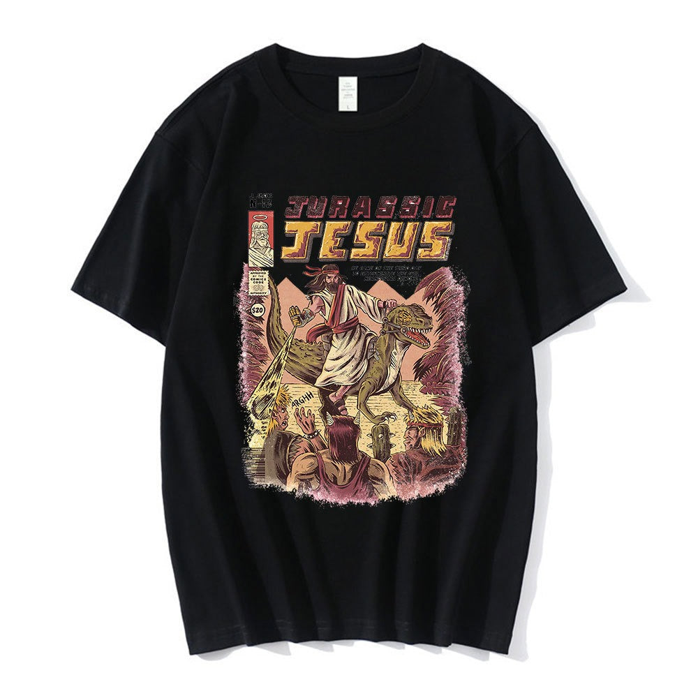 Jesus Desu T-Shirt Men Funny Meme